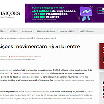 Fuses e aquisies movimentam R$ 51 bi entre janeiro e abril